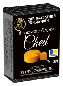 Сир плавлений скибковий “CHED” зі смаком сиру “Чеддер”