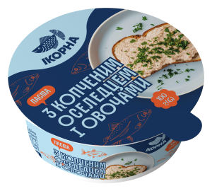 Паста з копченим оселедцем і овочами