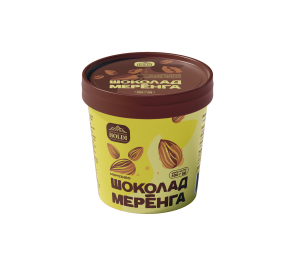 Морозиво «Шоколад-Меренга» з карамелізованим мигдалем